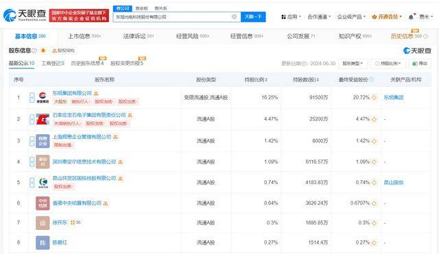 东旭光电被强制执行7.4亿